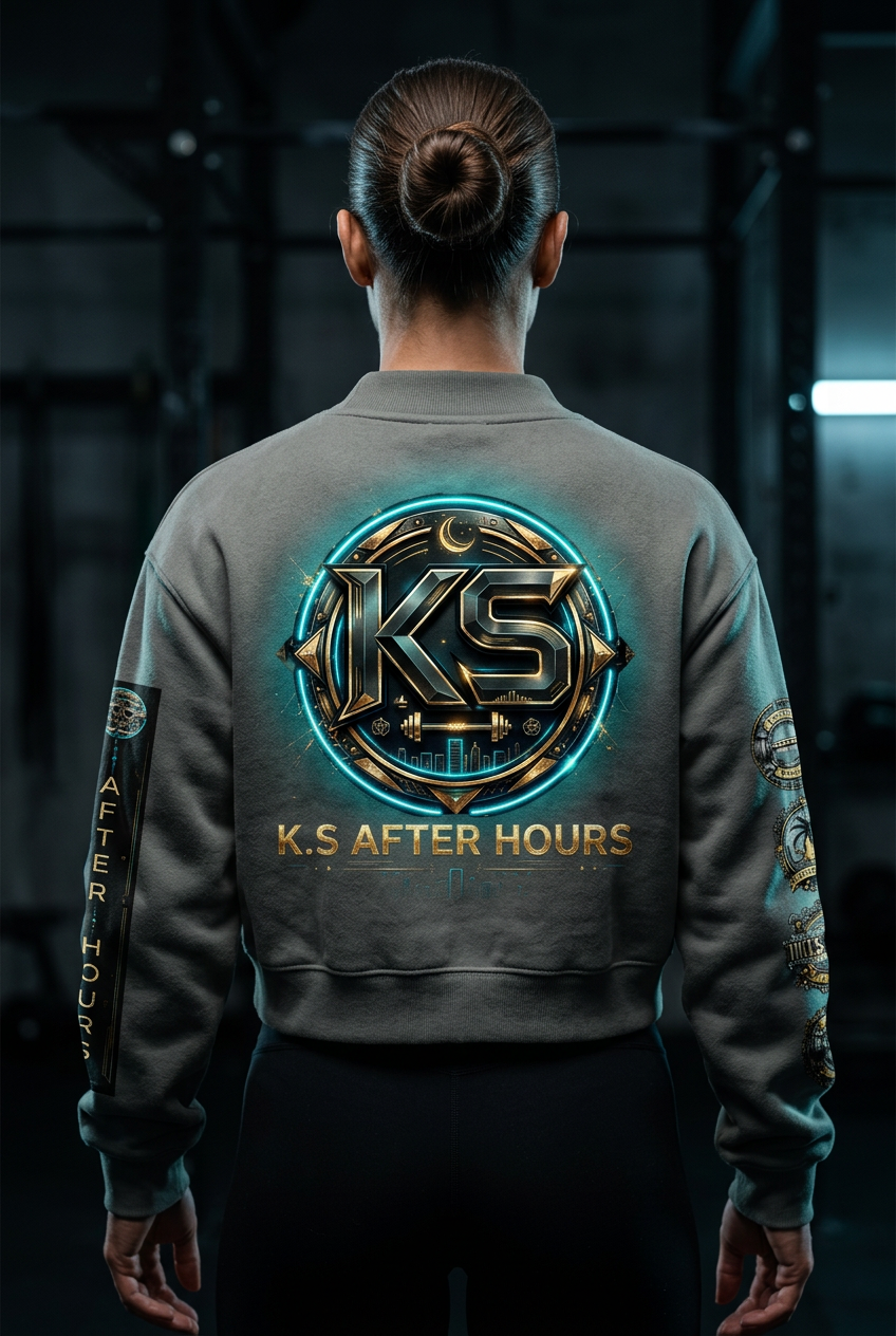 (KS.AFTER HOURS) Essential Fleece Mock-Neck Crew Sweatshirt