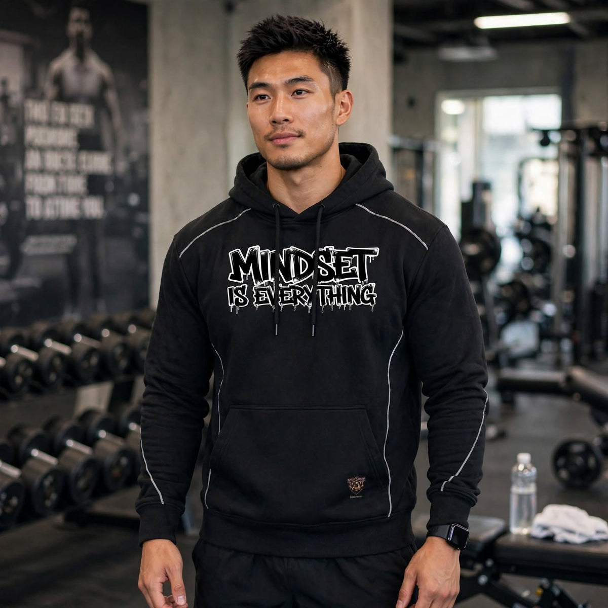 KSFBLLC INNER ALPHA EDITION Unisex Oversized Piping Fleece Hoodie