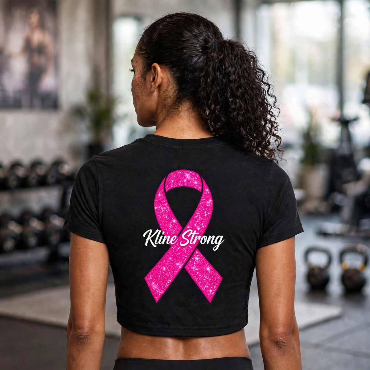 KSFB FOR THE LADIES LLC BREAST CANCER AWARENESS TEE Essential Bodycon Crewneck T-Shirt