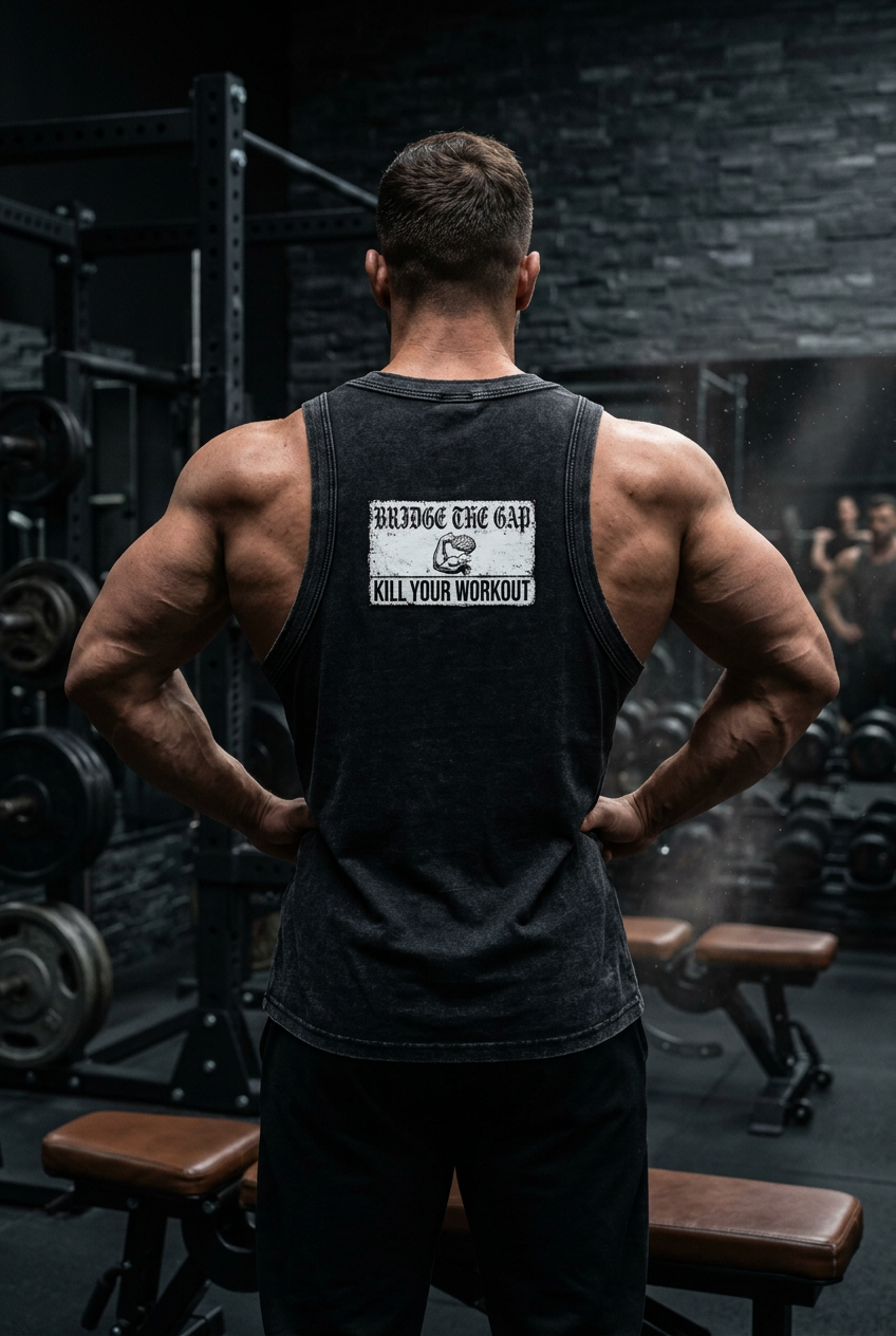 (KSFB LLC MIND OVER MUSCLE ) Snow Washed Tank Top
