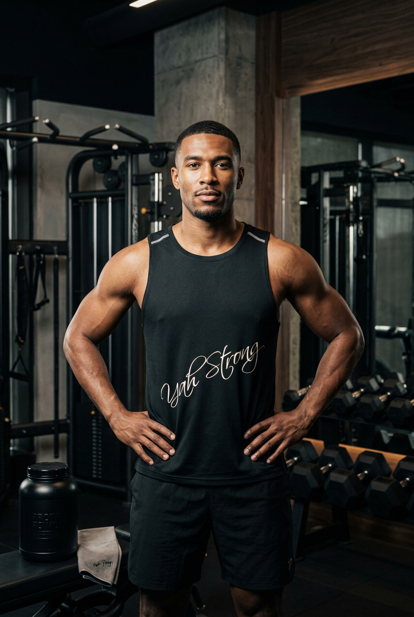 (KSFBLLC YAH STRONG) (Men’s Performance Tank Top