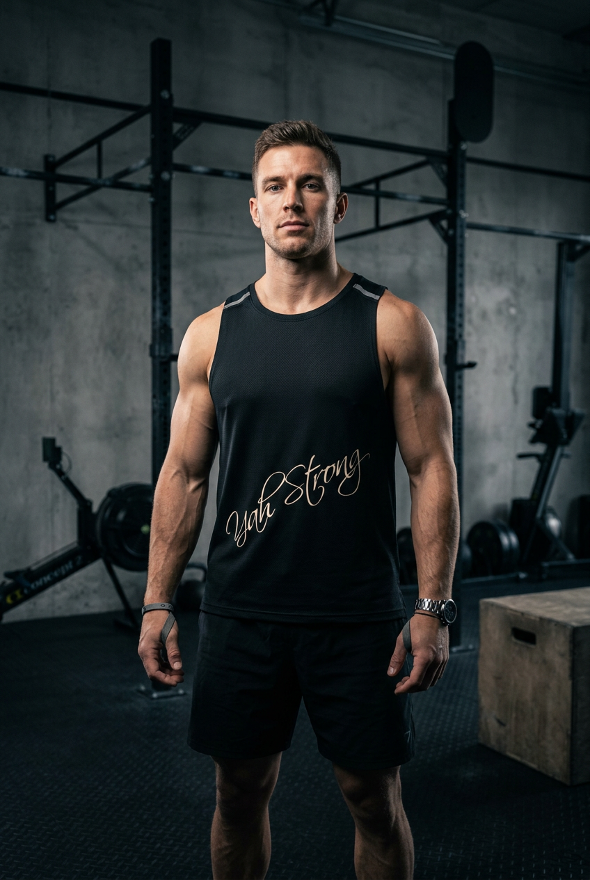 (KSFBLLC YAH STRONG) (Men’s Performance Tank Top