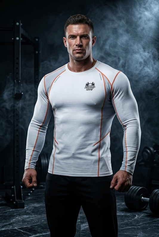 (KSFBLLC )Men's Color Block Topstitch Training T-Shirt