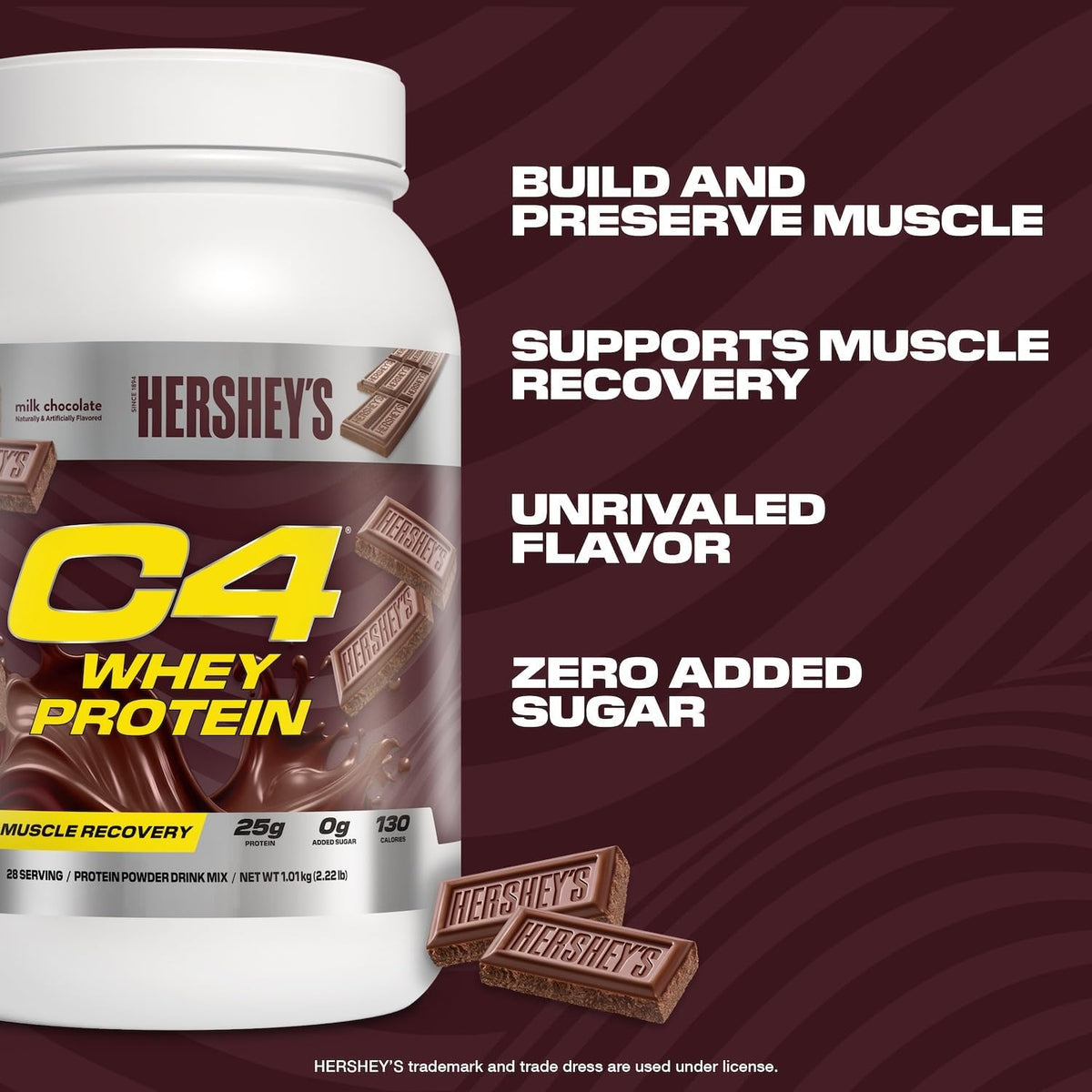 C4 Whey Protein Powder, 25g of Protein for Muscle Recover, 28 Servings