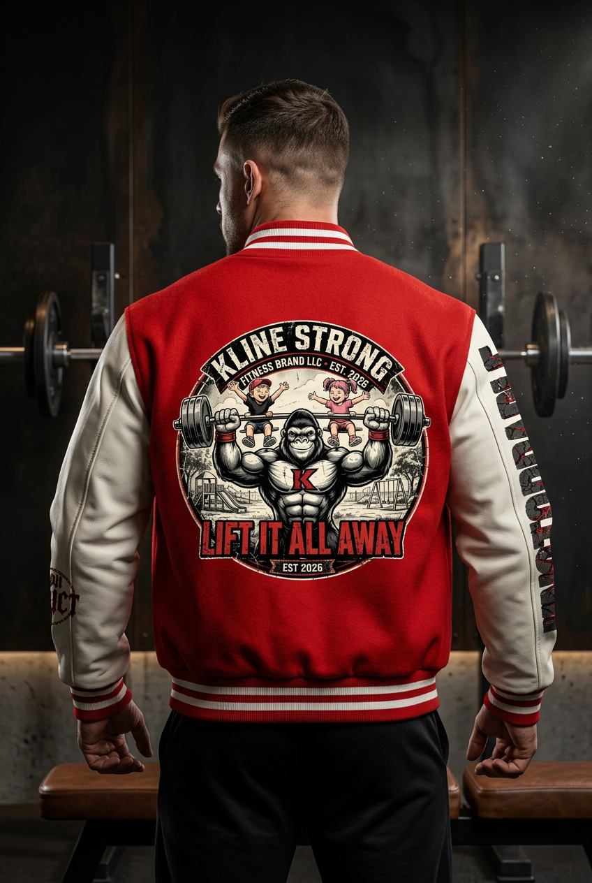 (KSFB LLC WAY OF SMASH)Two-Tone Fleeced Varsity Jacket
