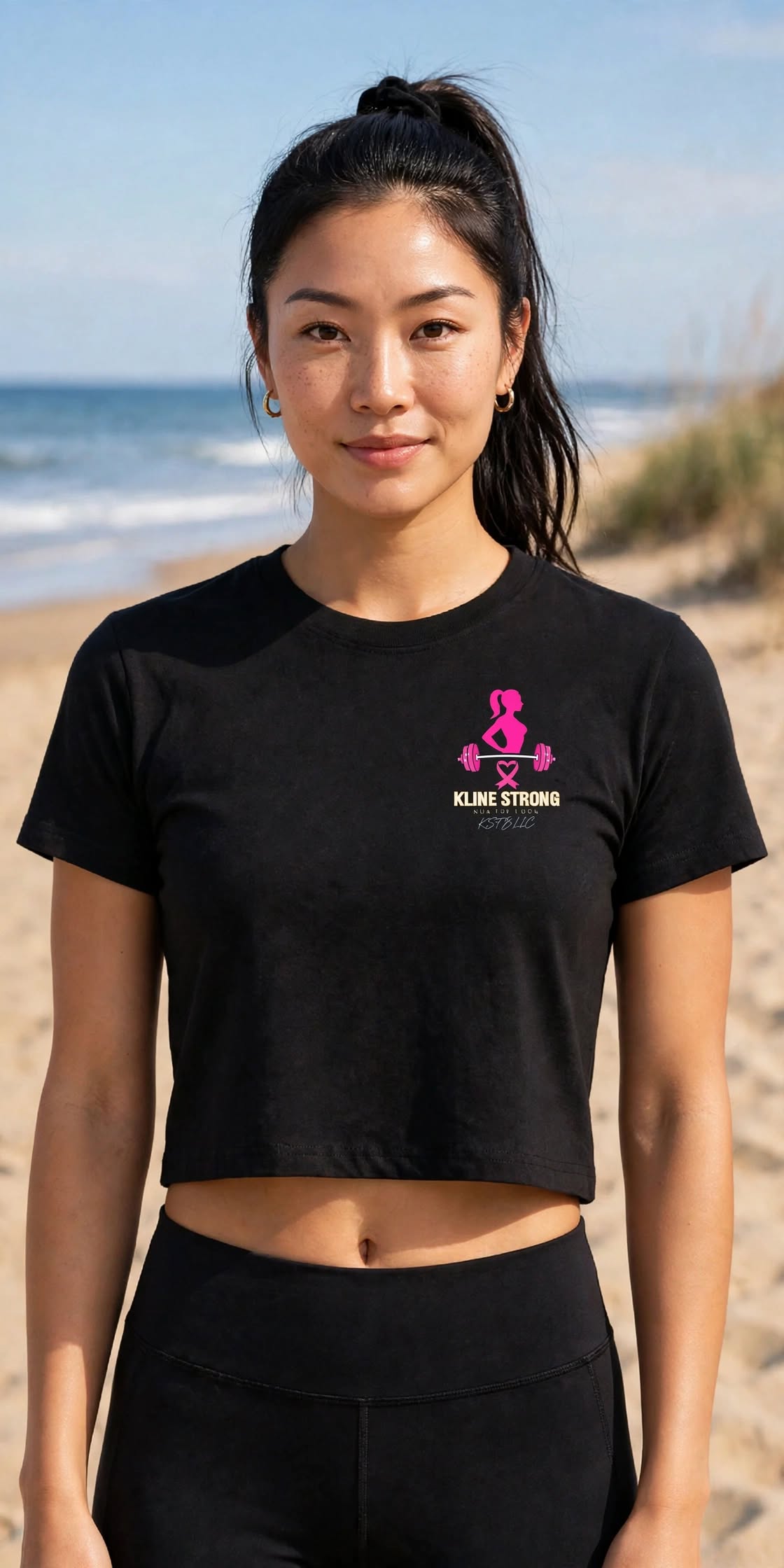 KSFB FOR THE LADIES LLC BREAST CANCER AWARENESS TEE Essential Bodycon Crewneck T-Shirt