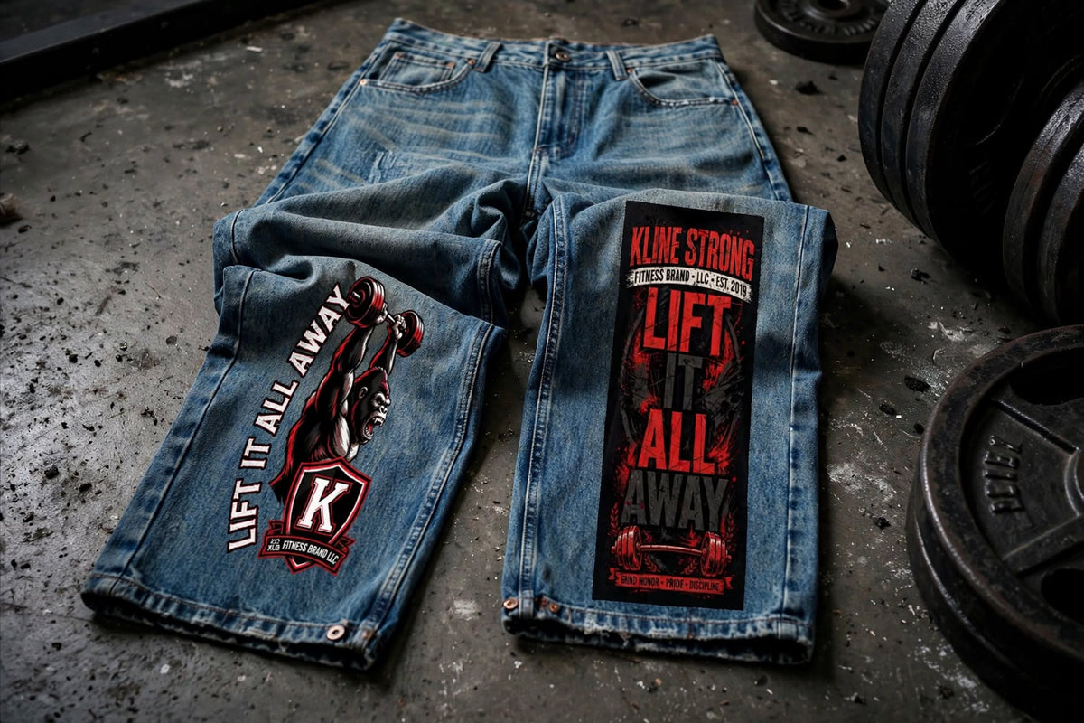 KSFB(GORILLA JEANS)Men's Vintage Wash Denim Jeans