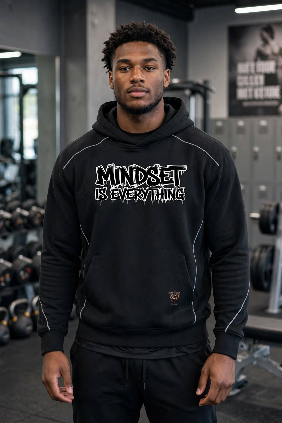 KSFBLLC INNER ALPHA EDITION Unisex Oversized Piping Fleece Hoodie