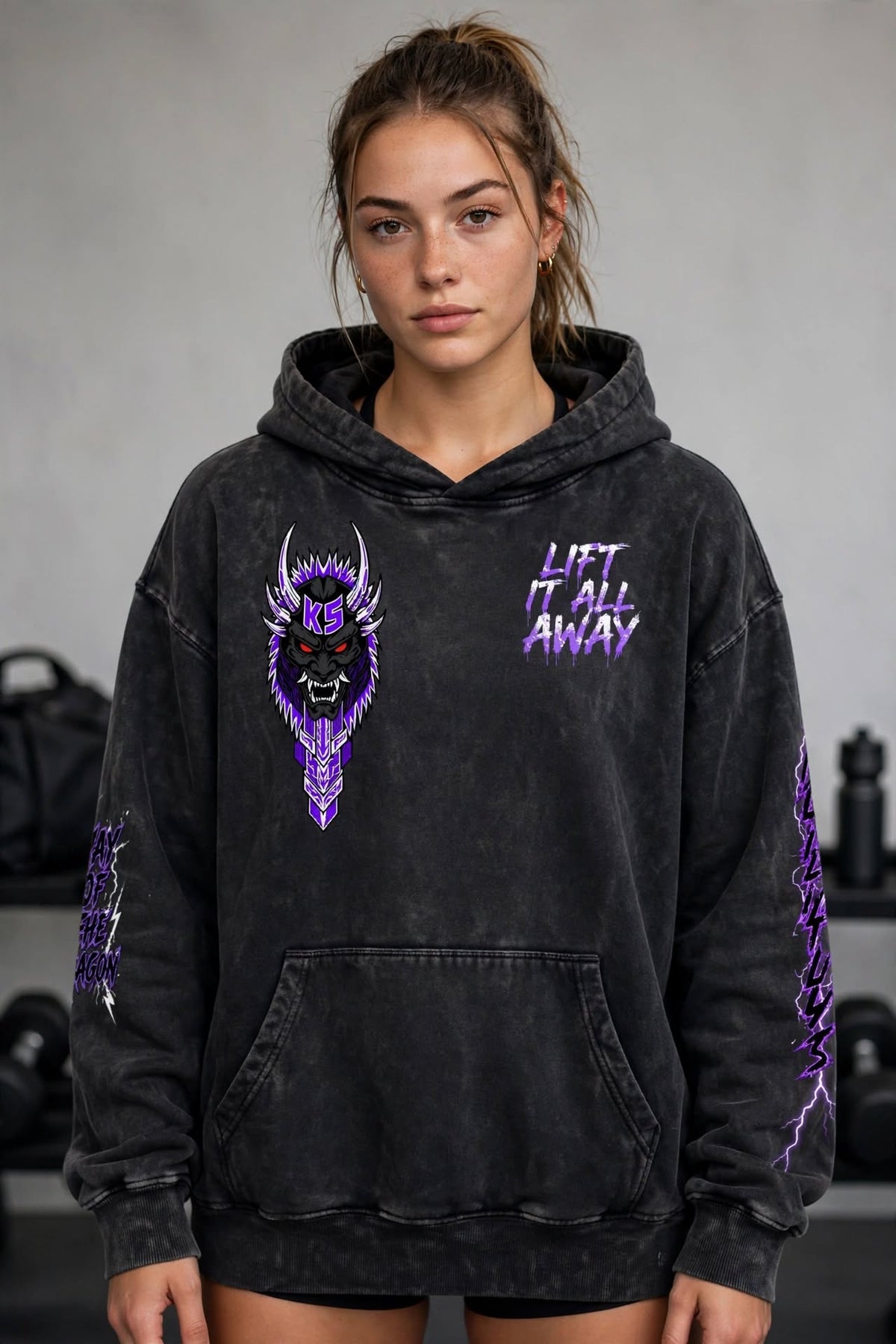 Way of the Dragon oversized hoodie — alternate product photo 4