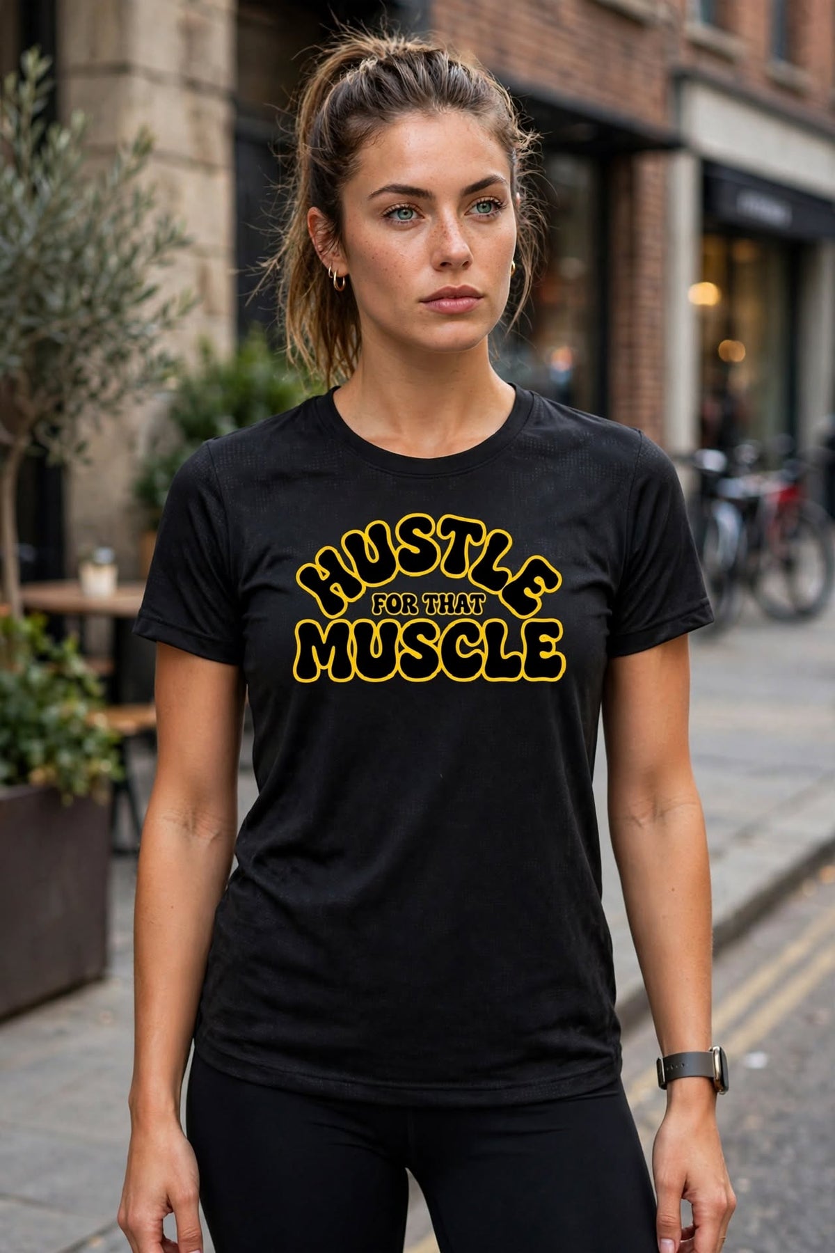 KSFBLLC (HUSTLE FOR THAT MUSCLE EDITION) Men's Jacquard Slim Mesh T-Shirt