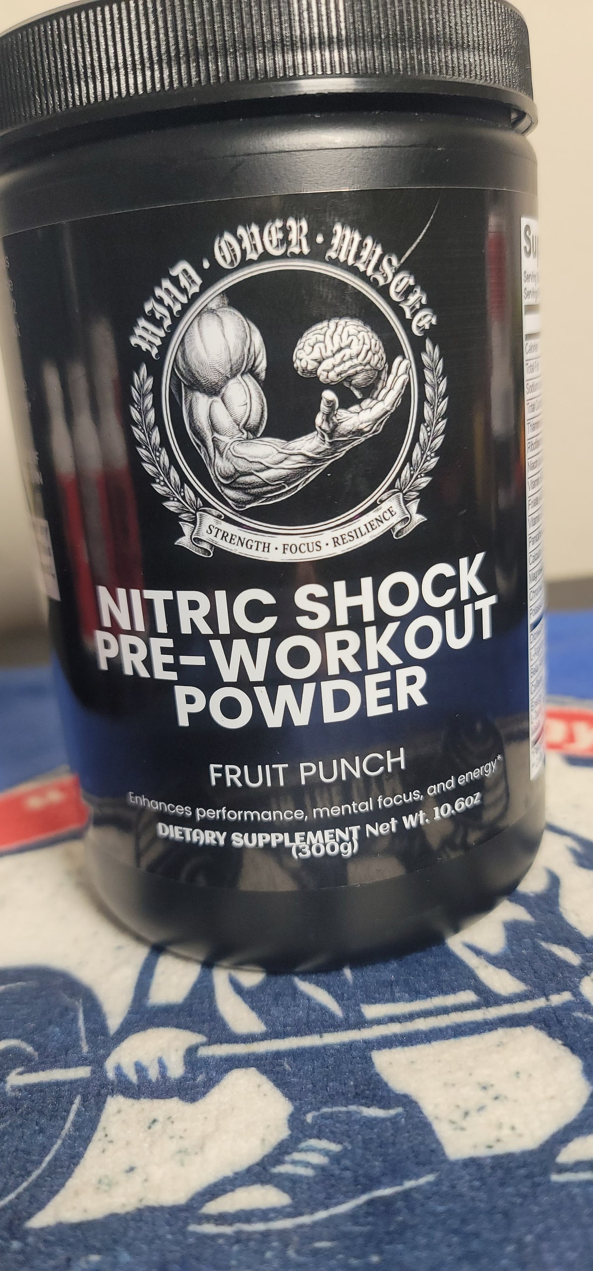 Mind over muscle  Pre-Workout Powder (Fruit Punch) 175 mg caffine