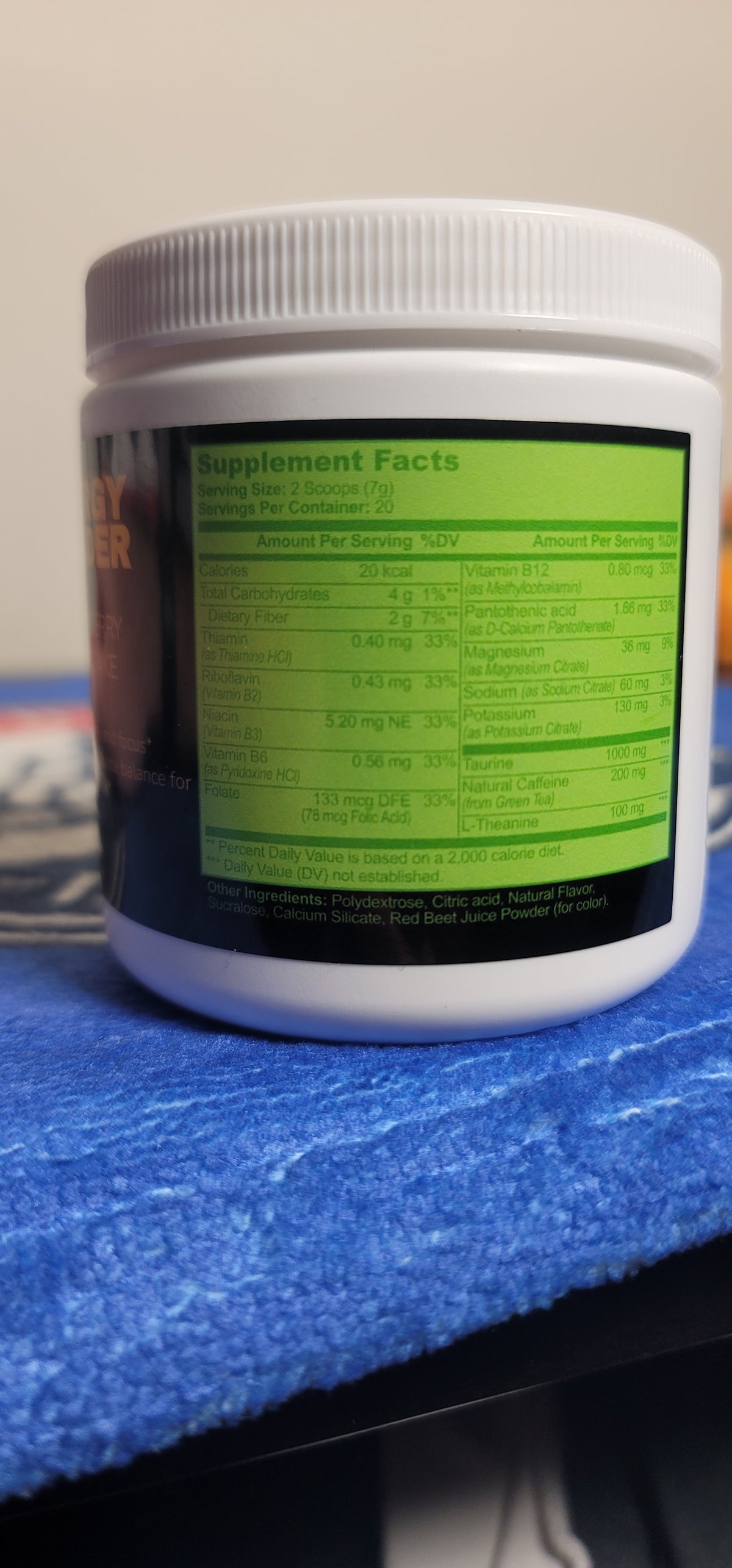 Energy Powder (Strawberry Shortcake)